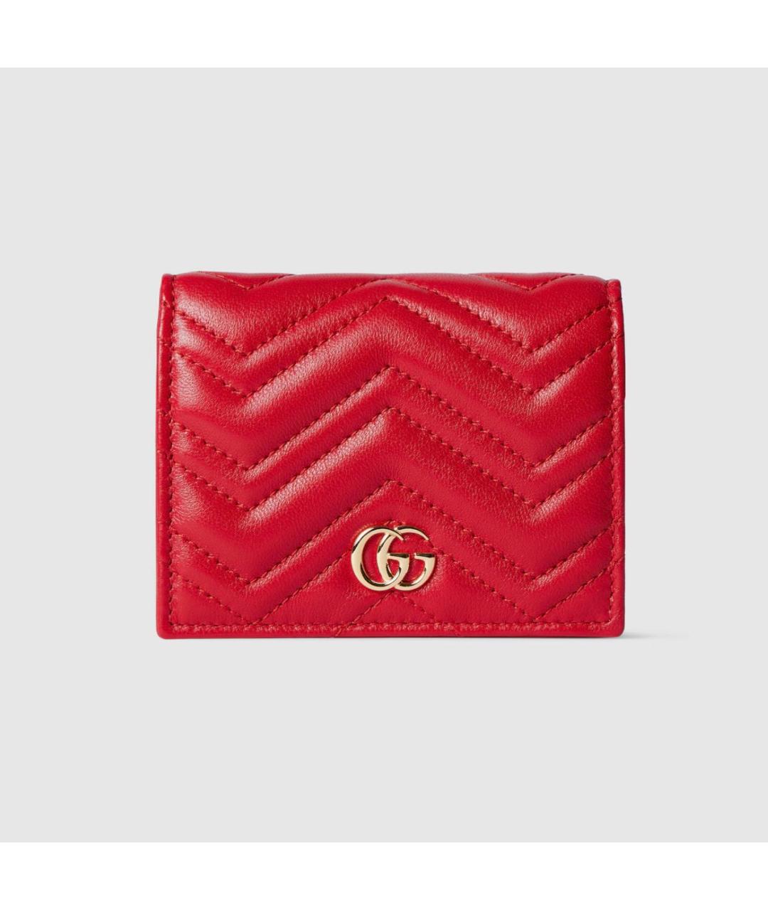 GUCCI Красный кожаный кошелек, фото 7