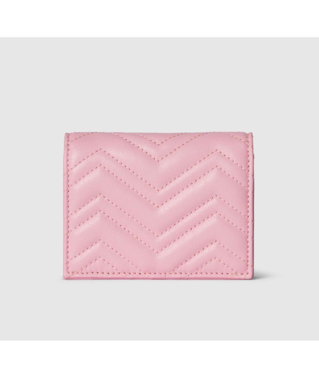 GUCCI Розовый кожаный кошелек, фото 5