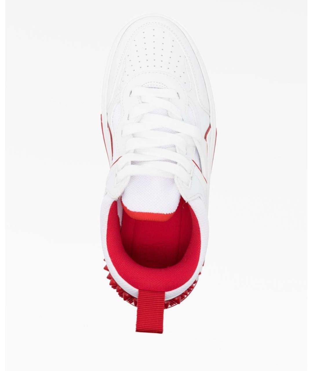 CHRISTIAN LOUBOUTIN Белые кожаные кроссовки, фото 3