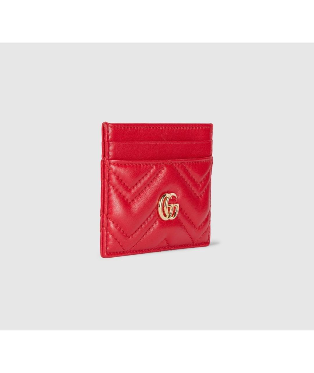 GUCCI Красный кожаный кардхолдер, фото 3