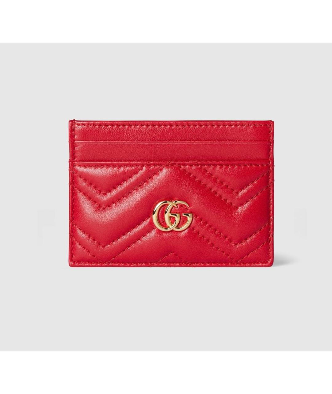 GUCCI Красный кожаный кардхолдер, фото 5