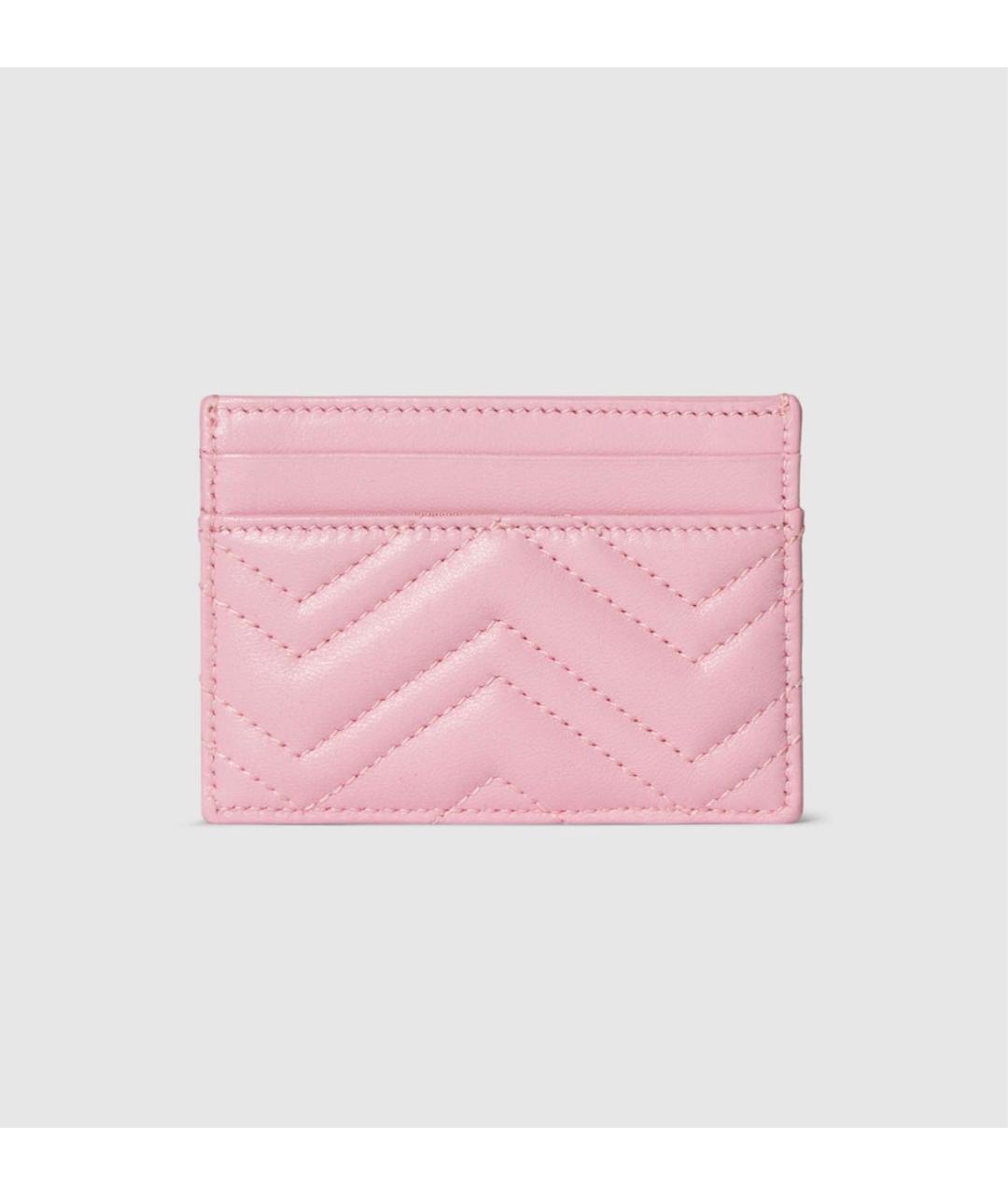 GUCCI Розовый кожаный кардхолдер, фото 4