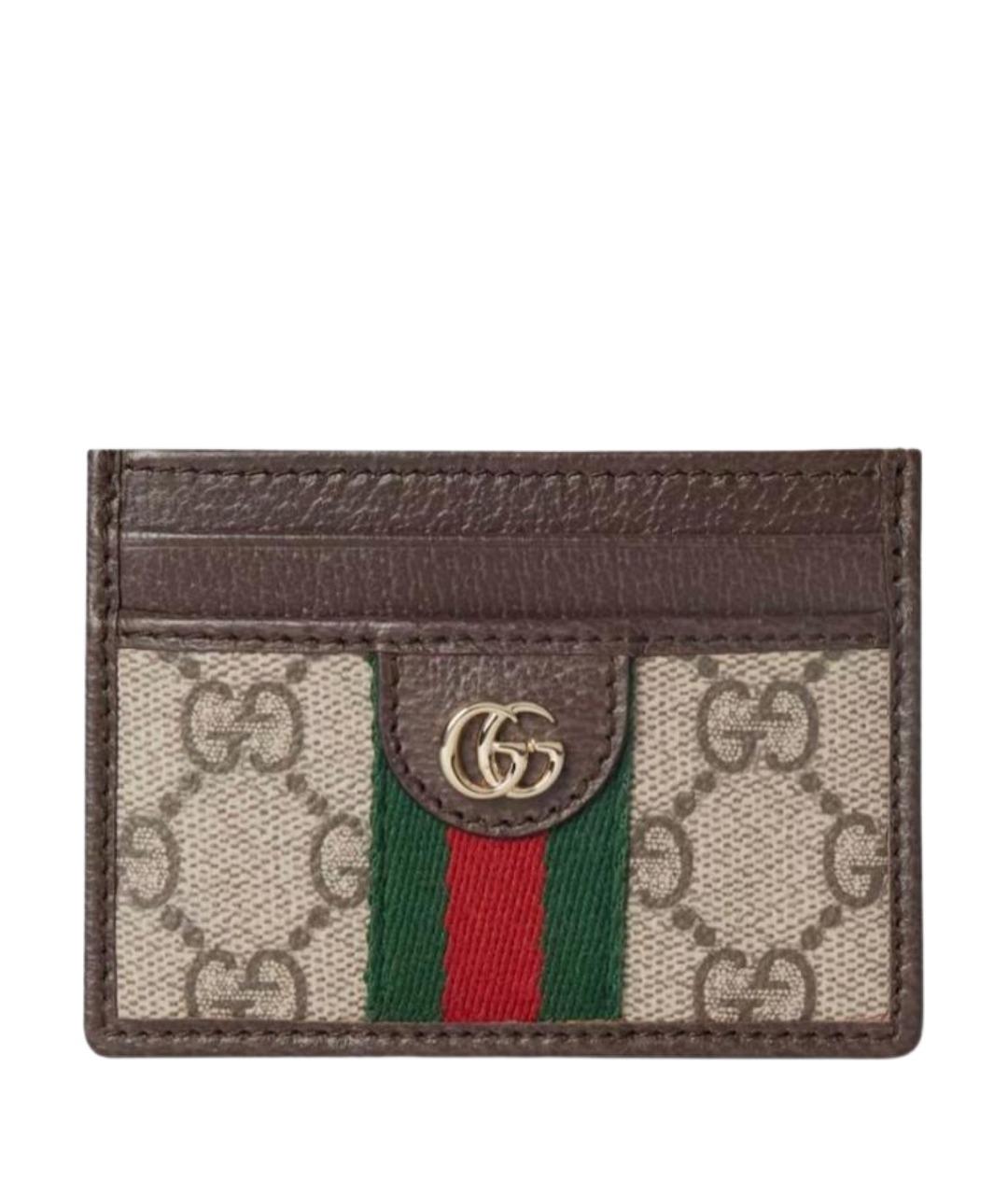 GUCCI Коричневый кардхолдер, фото 1