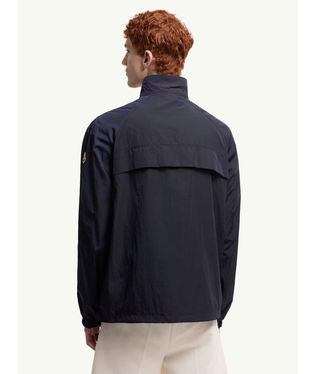 MONCLER Синяя полиамидовая куртка, фото 3