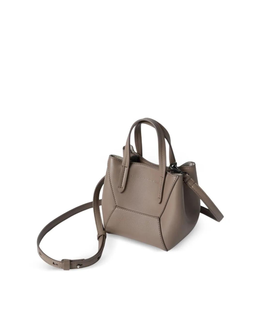 BRUNELLO CUCINELLI Кожаная сумка тоут, фото 2