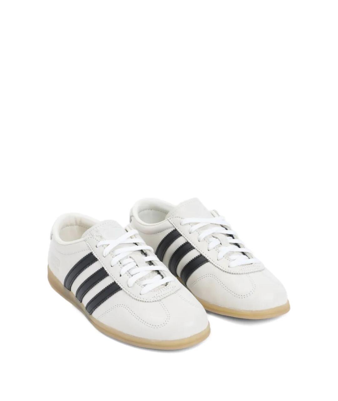 ADIDAS Белые кожаные кеды, фото 2