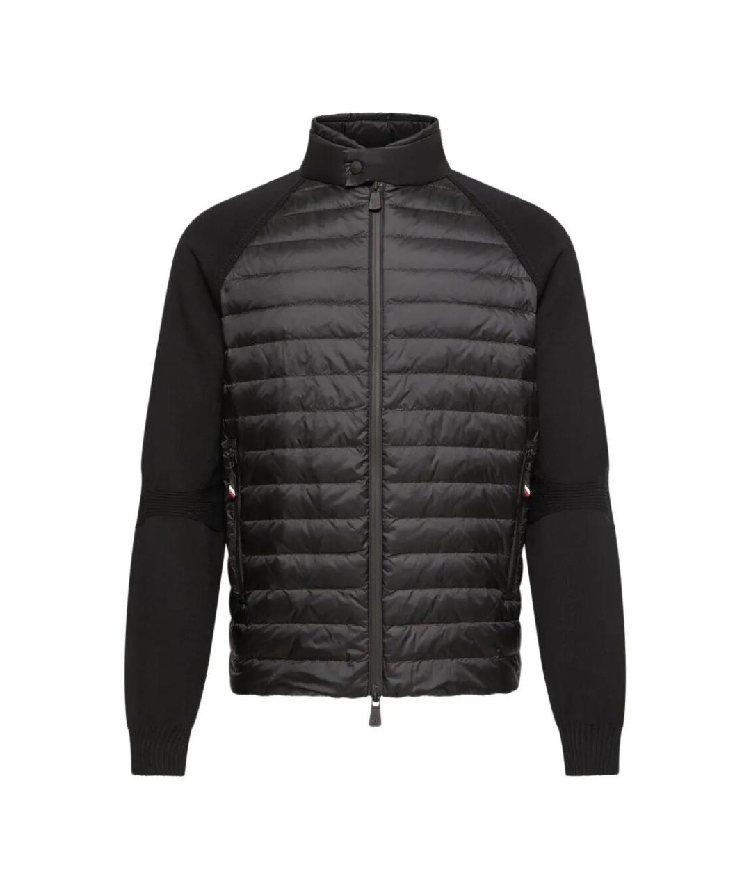 MONCLER Черный полиэстеровый кардиган, фото 1