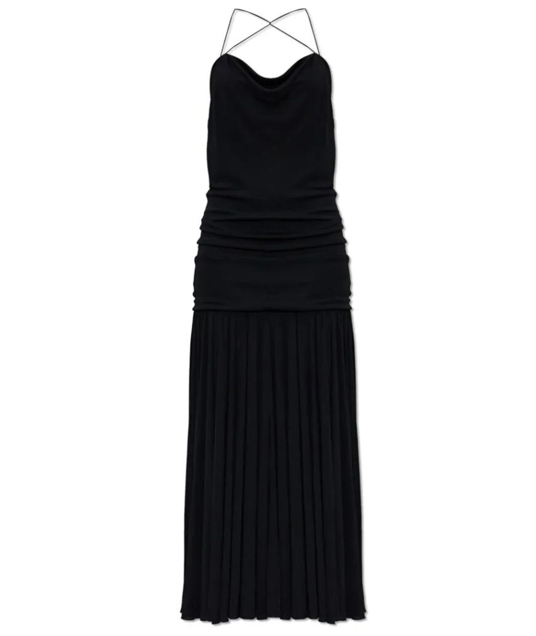 JACQUEMUS Черное вискозное вечернее платье, фото 1