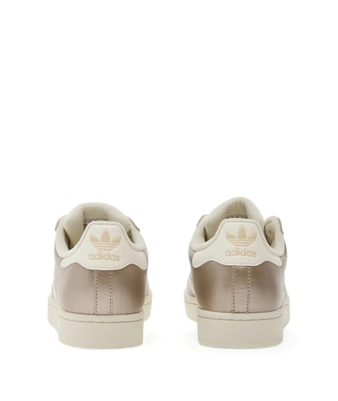 ADIDAS Бежевые кожаные кроссовки, фото 2