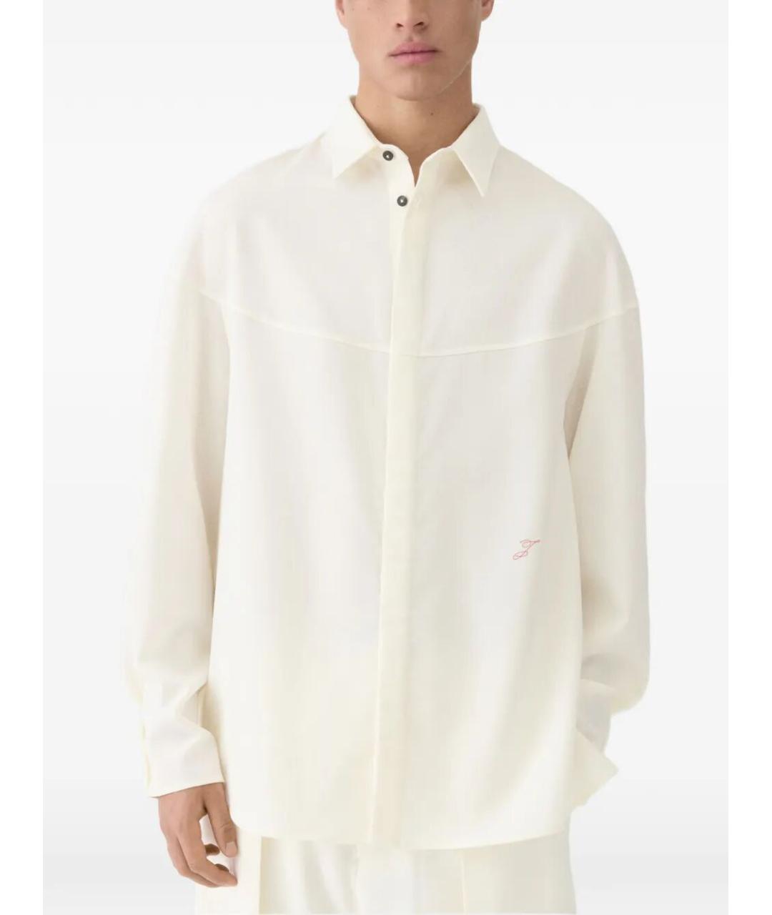 JACQUEMUS Шерстяная кэжуал рубашка, фото 4