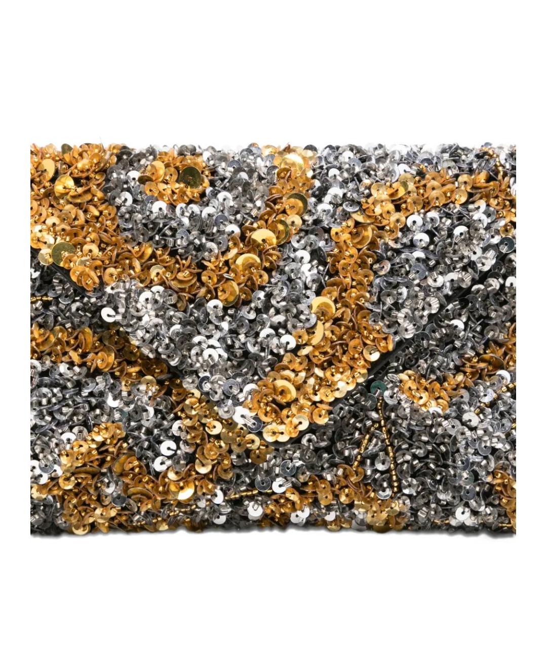 DRIES VAN NOTEN Серебряная кожаная сумка через плечо, фото 4