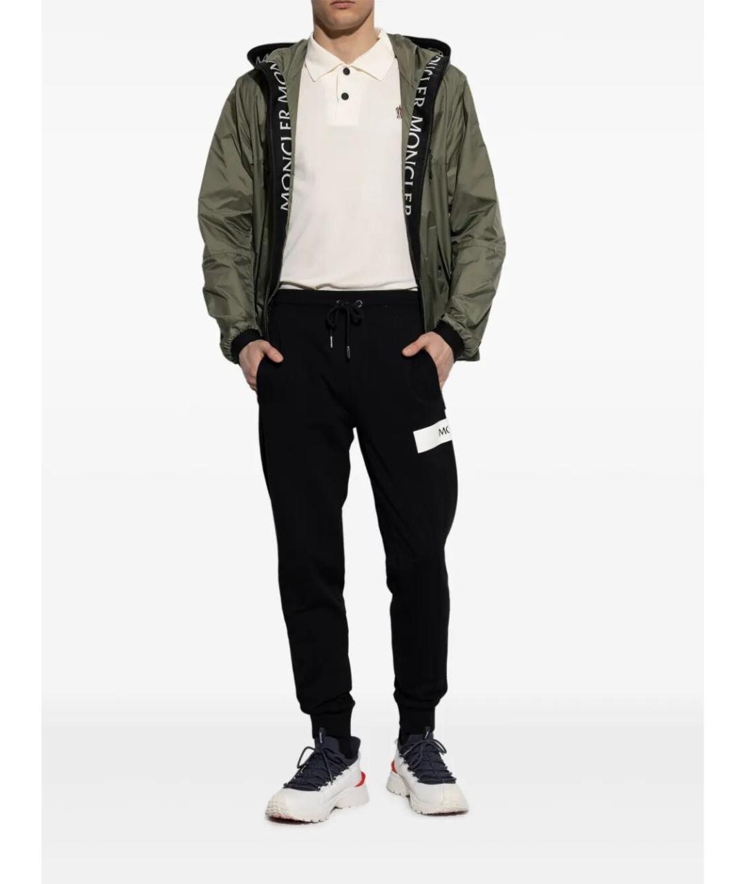 MONCLER Белое поло с коротким рукавом, фото 2