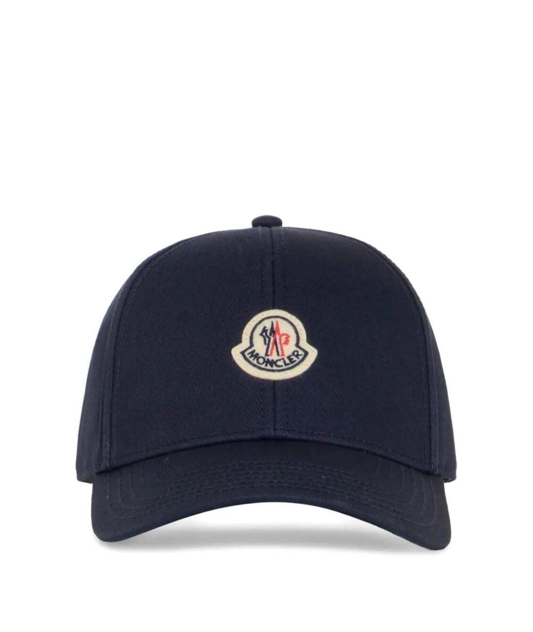 MONCLER Синяя хлопковая кепка/бейсболка, фото 1