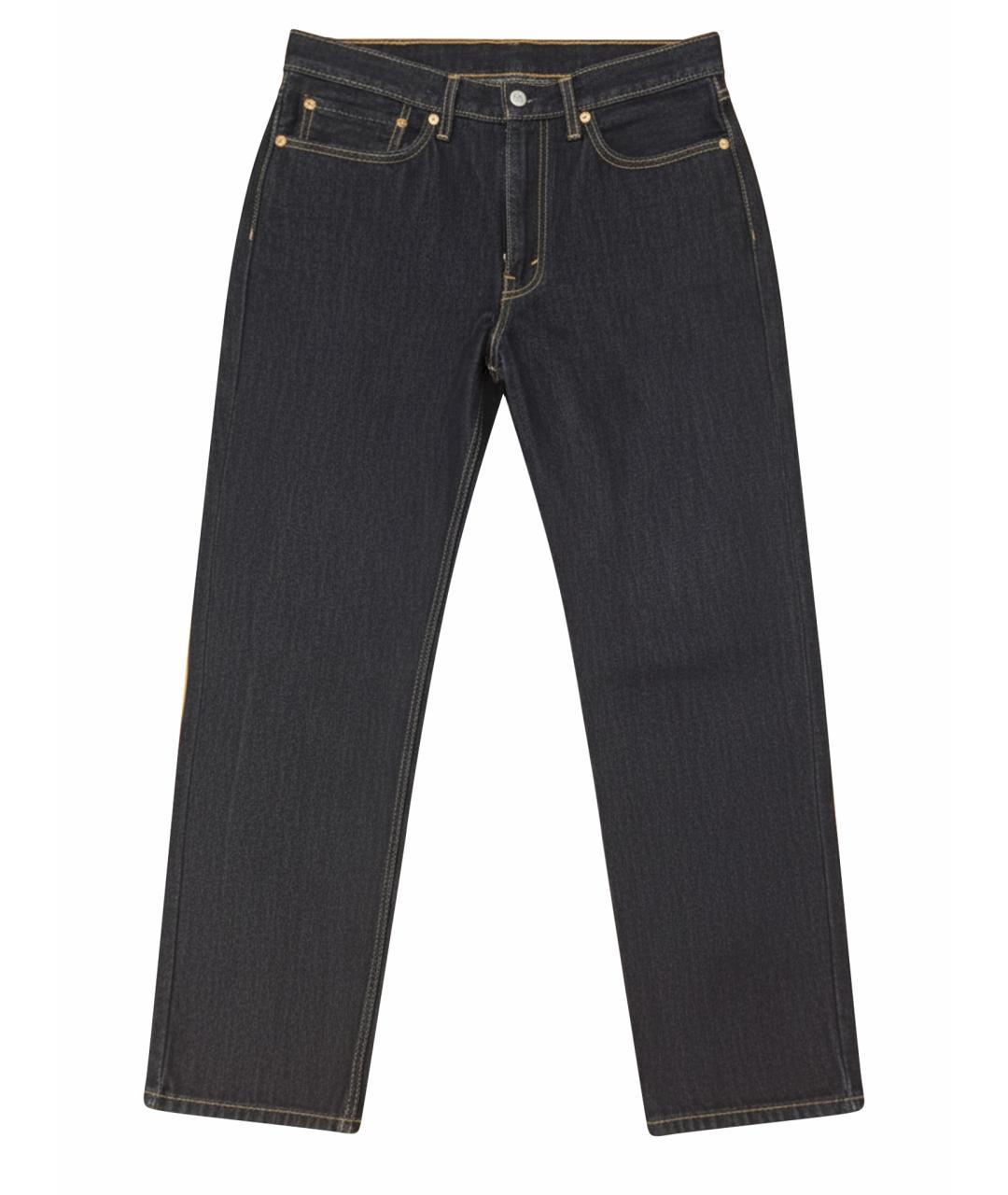 LEVI'S Темно-синие хлопковые прямые джинсы, фото 1