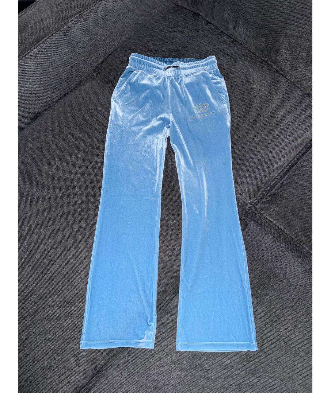 JUICY COUTURE Голубой велюровый корсет, фото 5