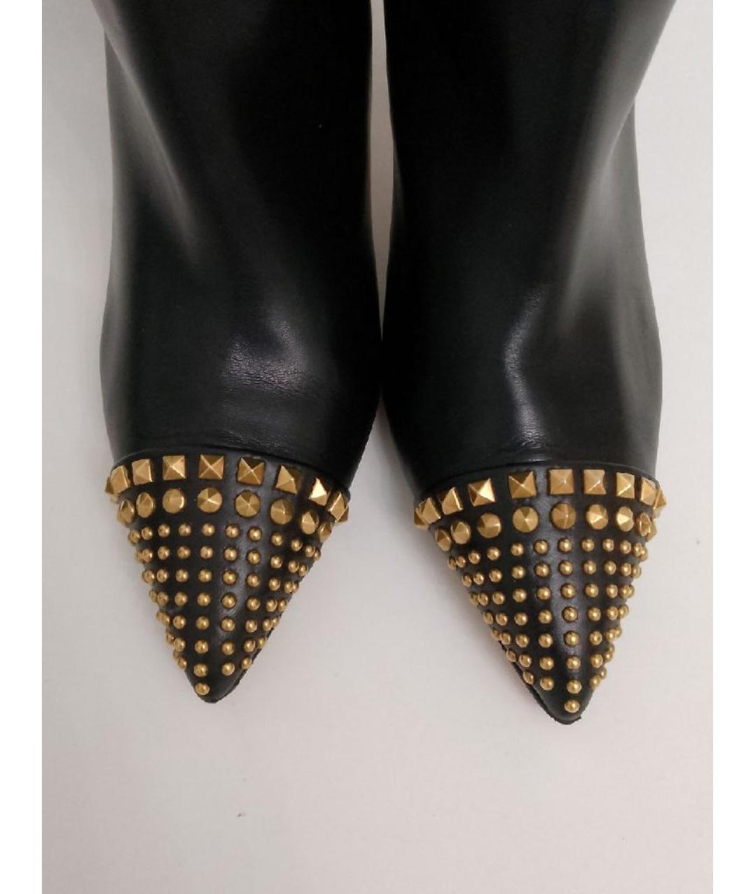 GUCCI Черные кожаные сапоги, фото 3