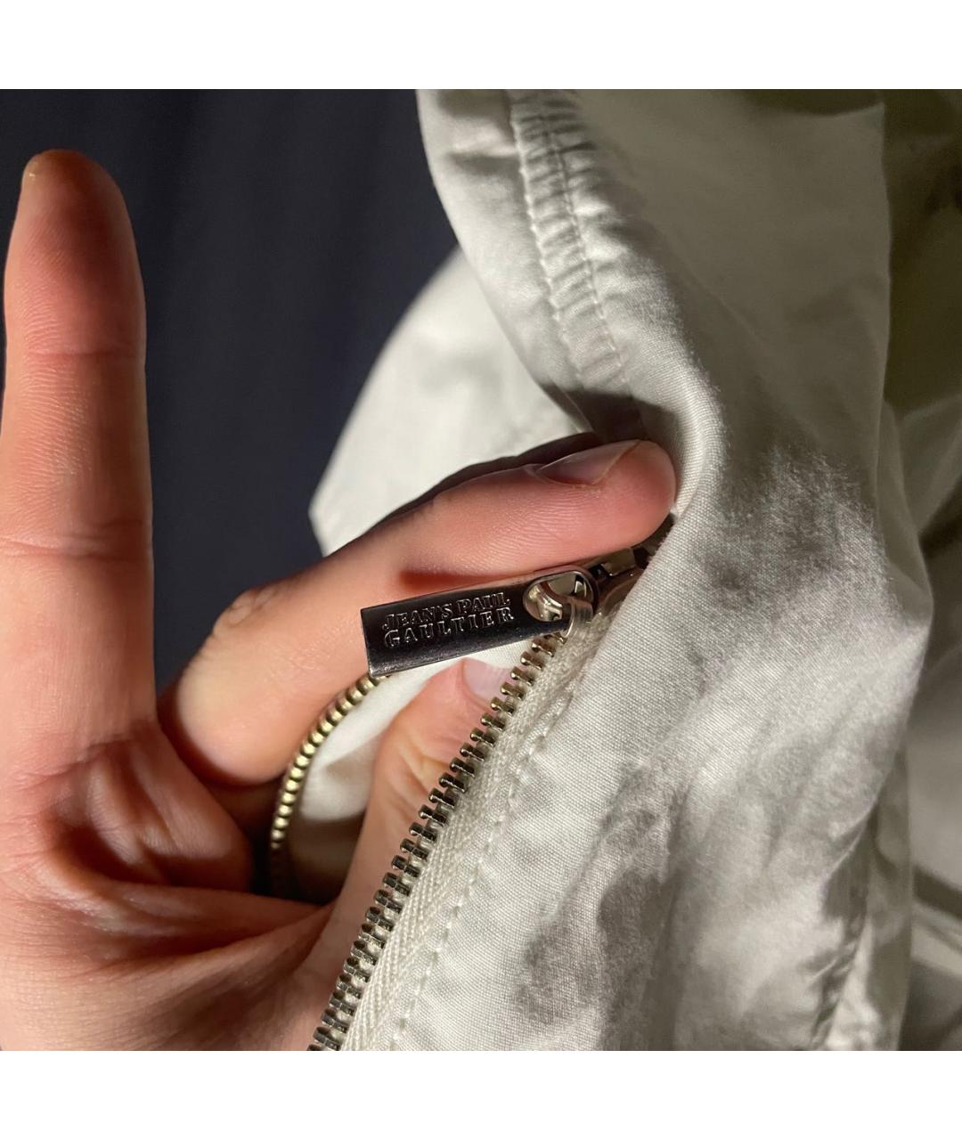 JEAN PAUL GAULTIER Белая хлопковая куртка, фото 5