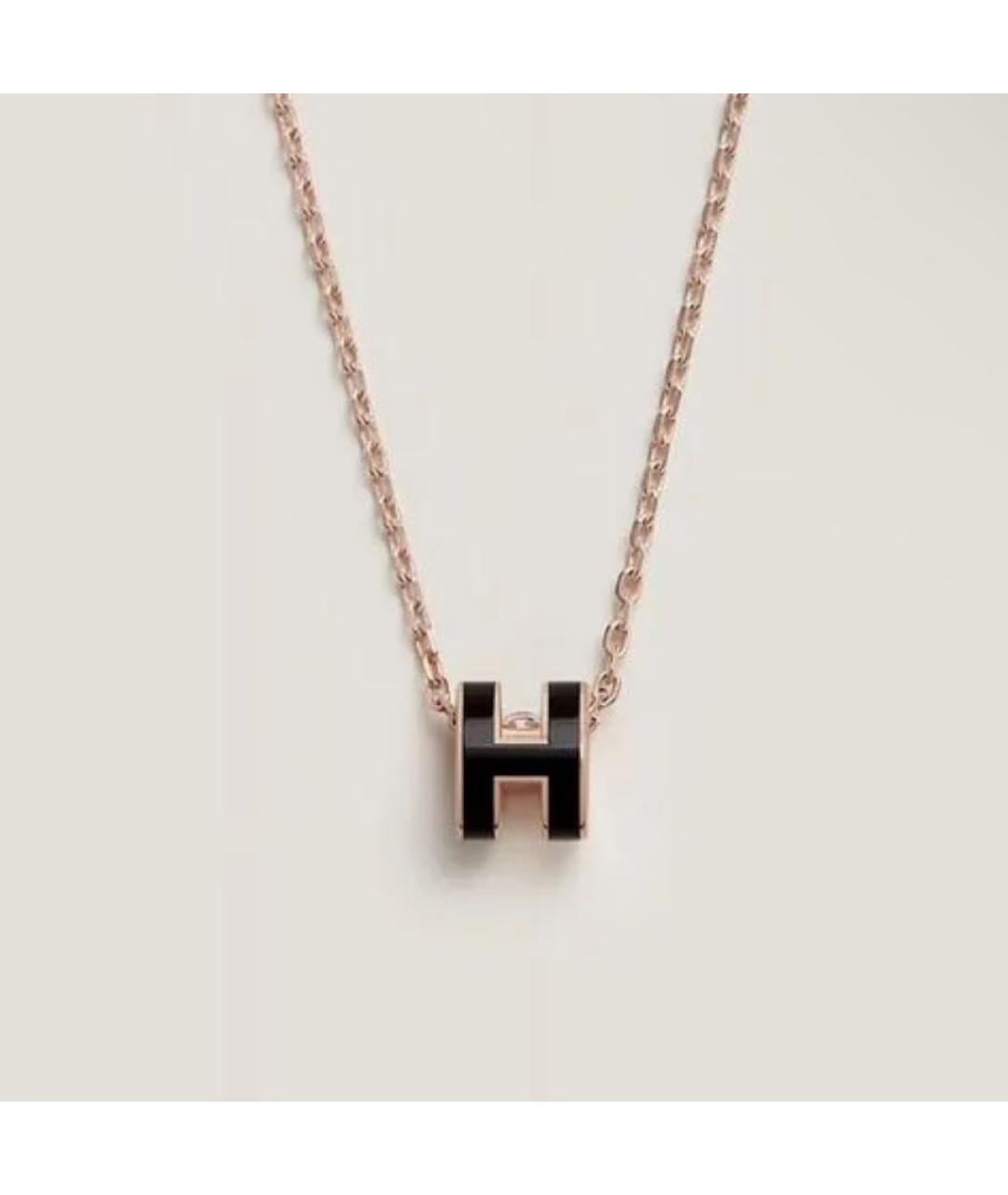 HERMES Черная металлическая подвеска, фото 6