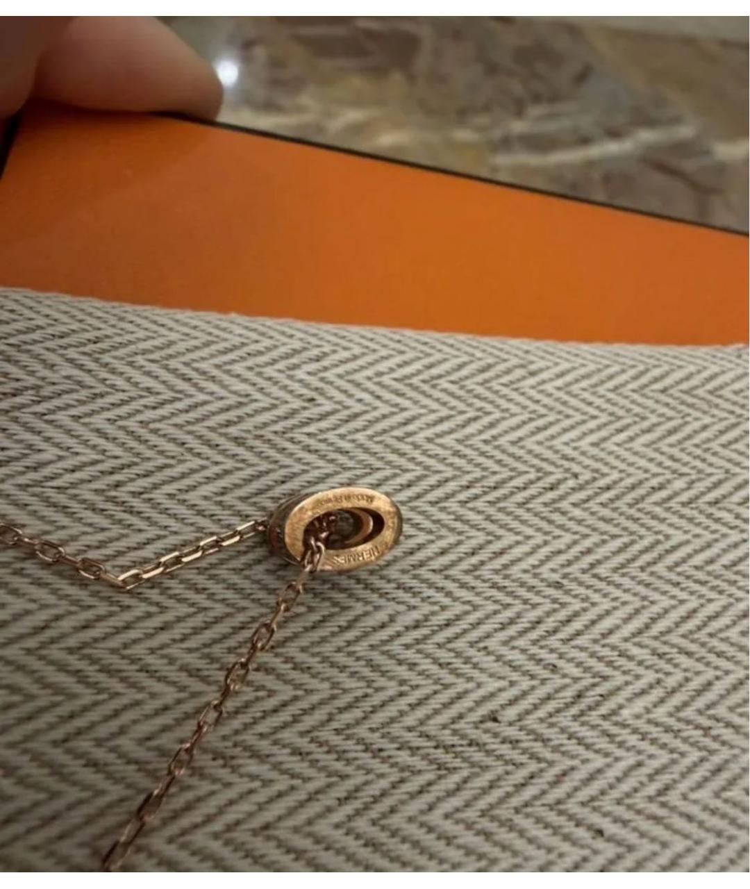 HERMES Черная металлическая подвеска, фото 4