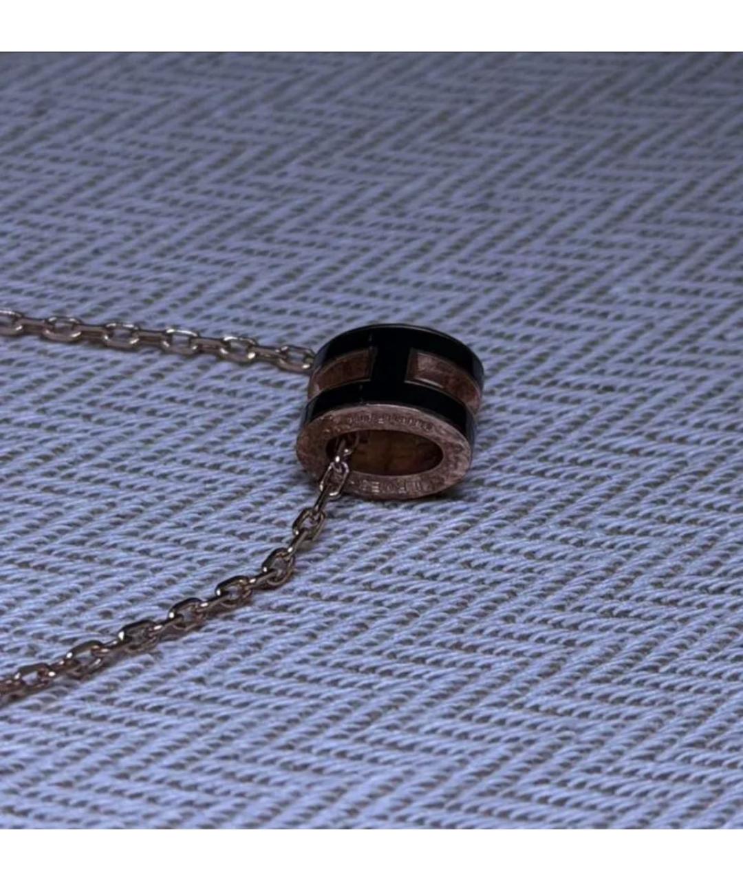 HERMES Черная металлическая подвеска, фото 2