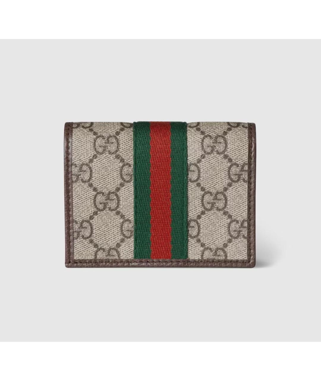 GUCCI Коричневый кожаный кошелек, фото 5