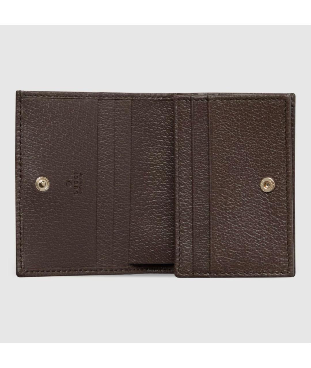 GUCCI Коричневый кожаный кошелек, фото 2