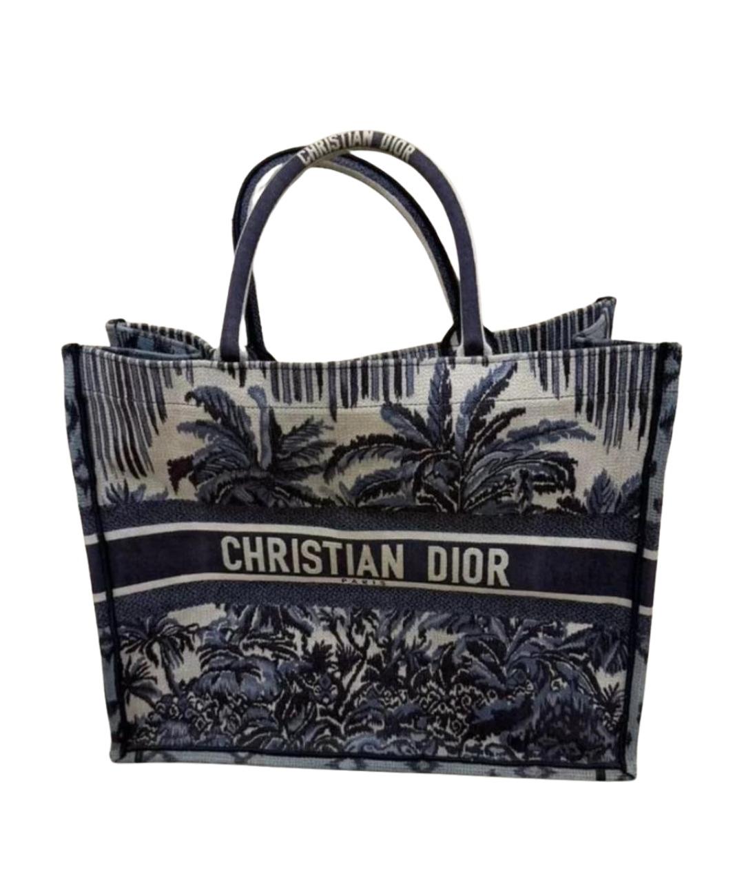 CHRISTIAN DIOR Синяя сумка с короткими ручками, фото 1