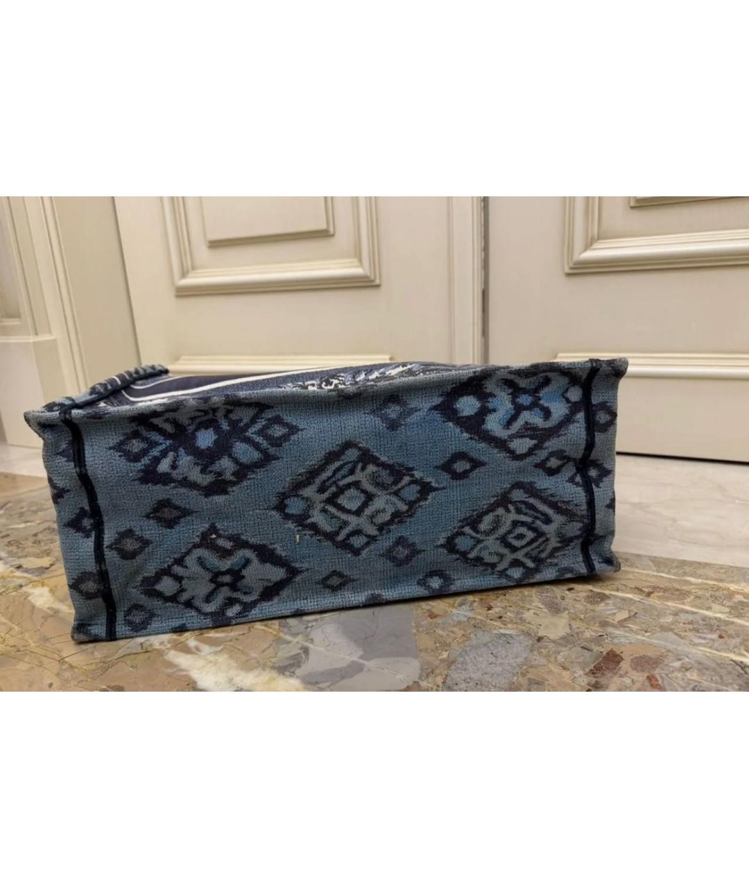 CHRISTIAN DIOR Синяя сумка с короткими ручками, фото 6