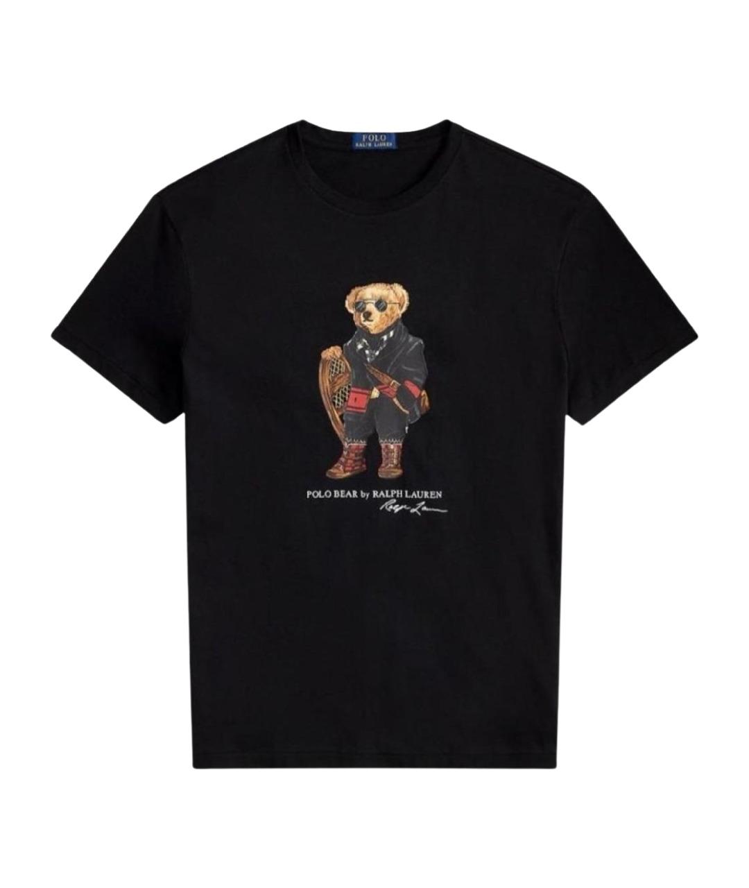 POLO RALPH LAUREN Черная хлопковая футболка, фото 1