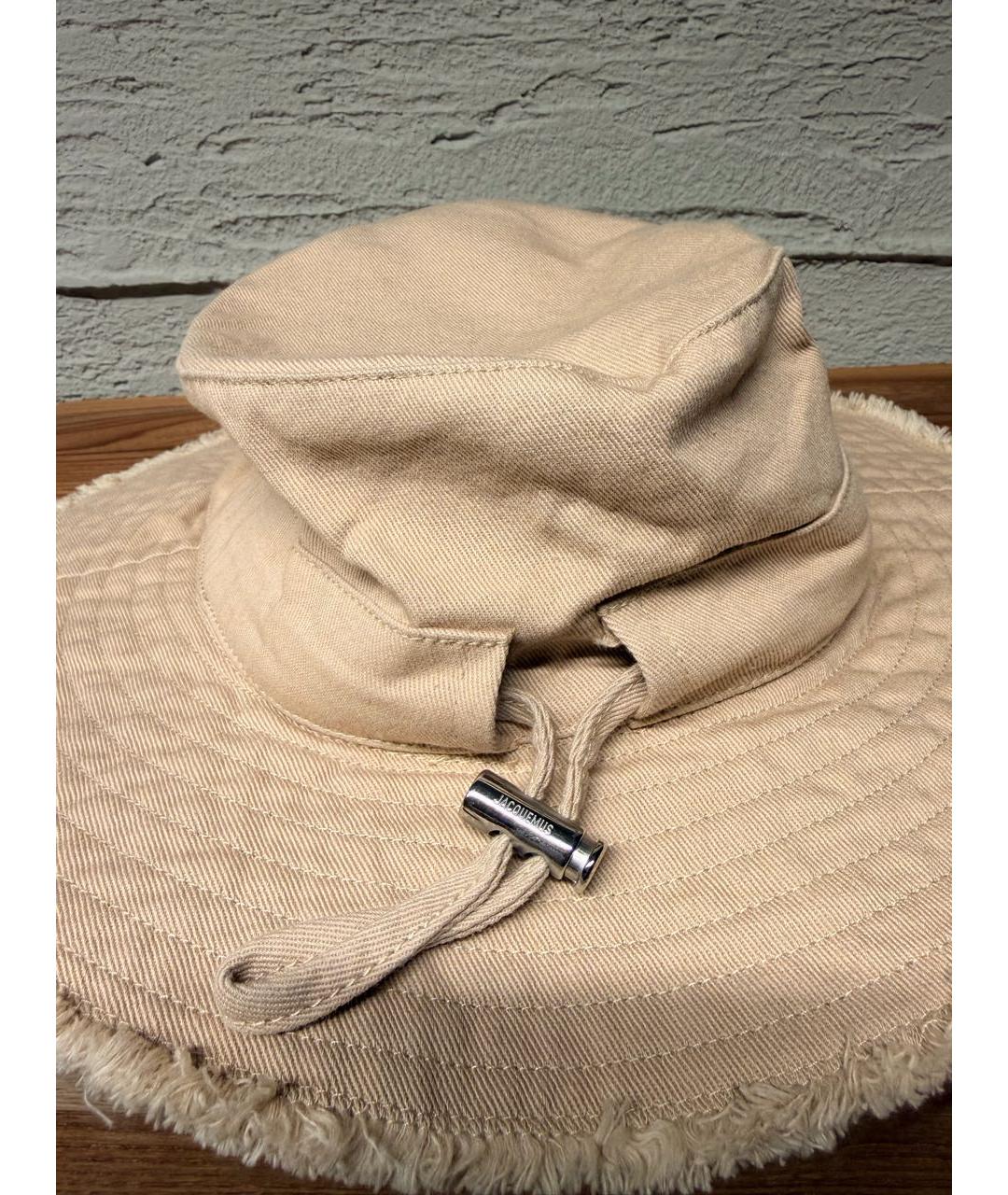 JACQUEMUS Бежевая хлопковая панама, фото 3