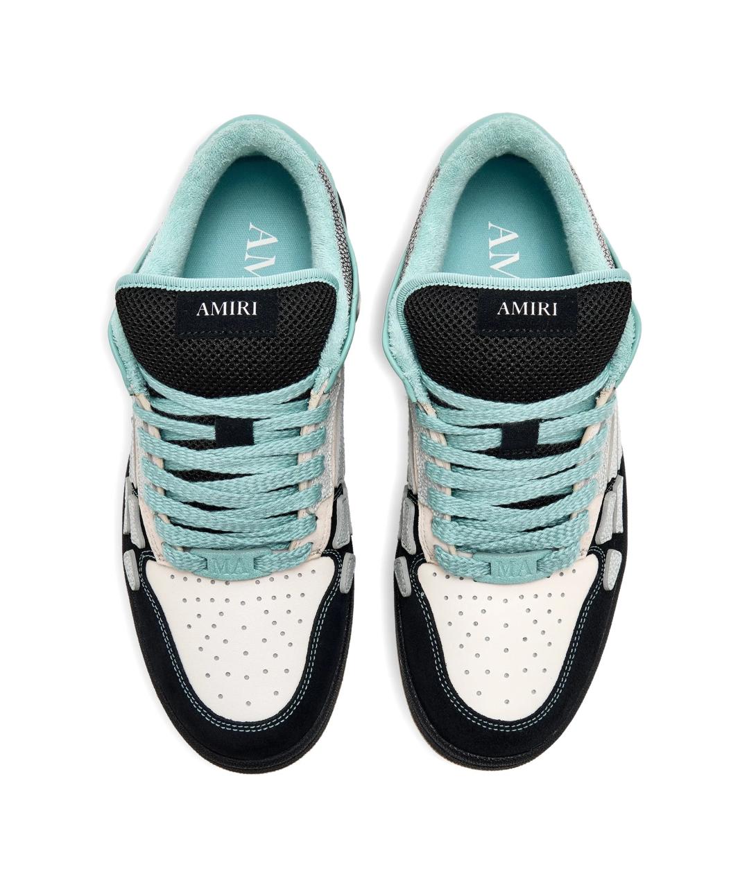 AMIRI Мульти кожаные низкие кроссовки / кеды, фото 4