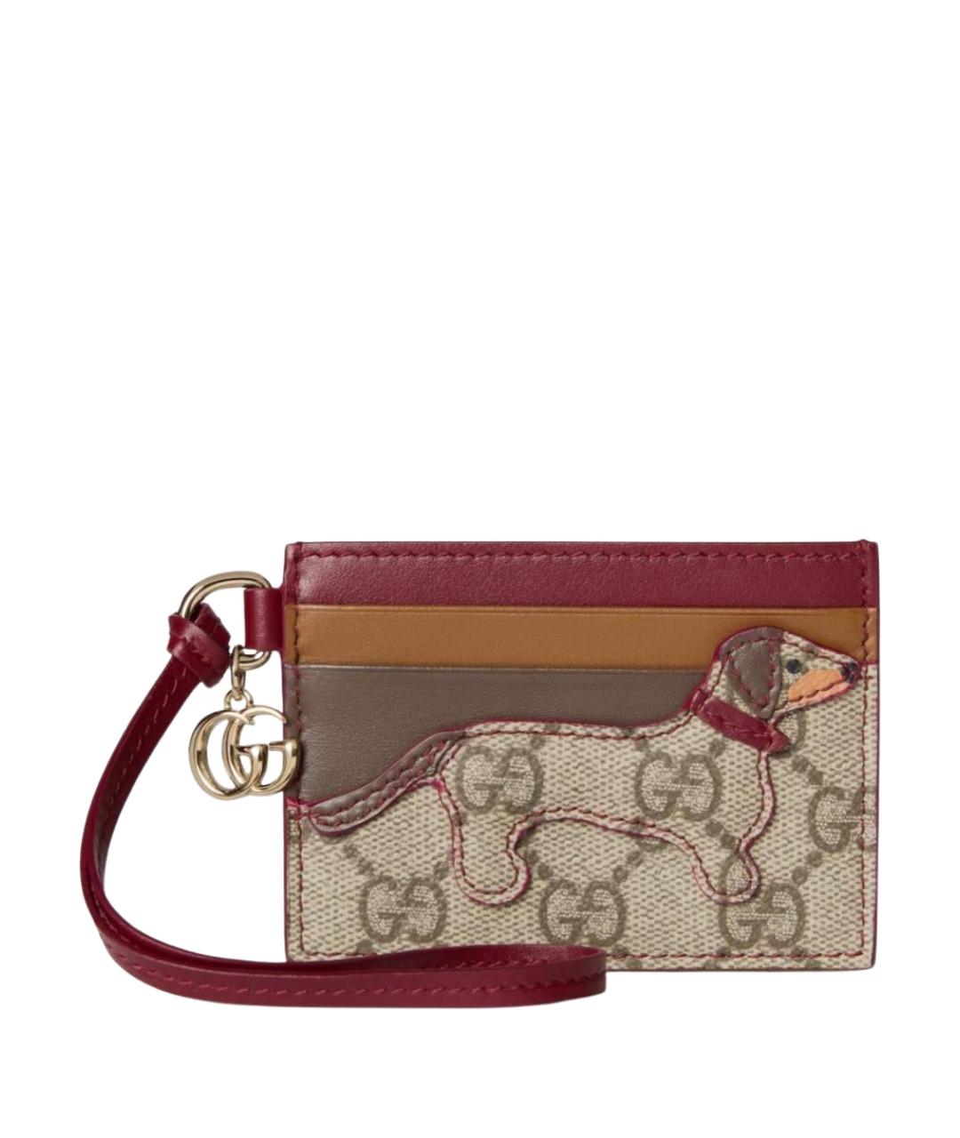 GUCCI Бежевый кардхолдер, фото 1