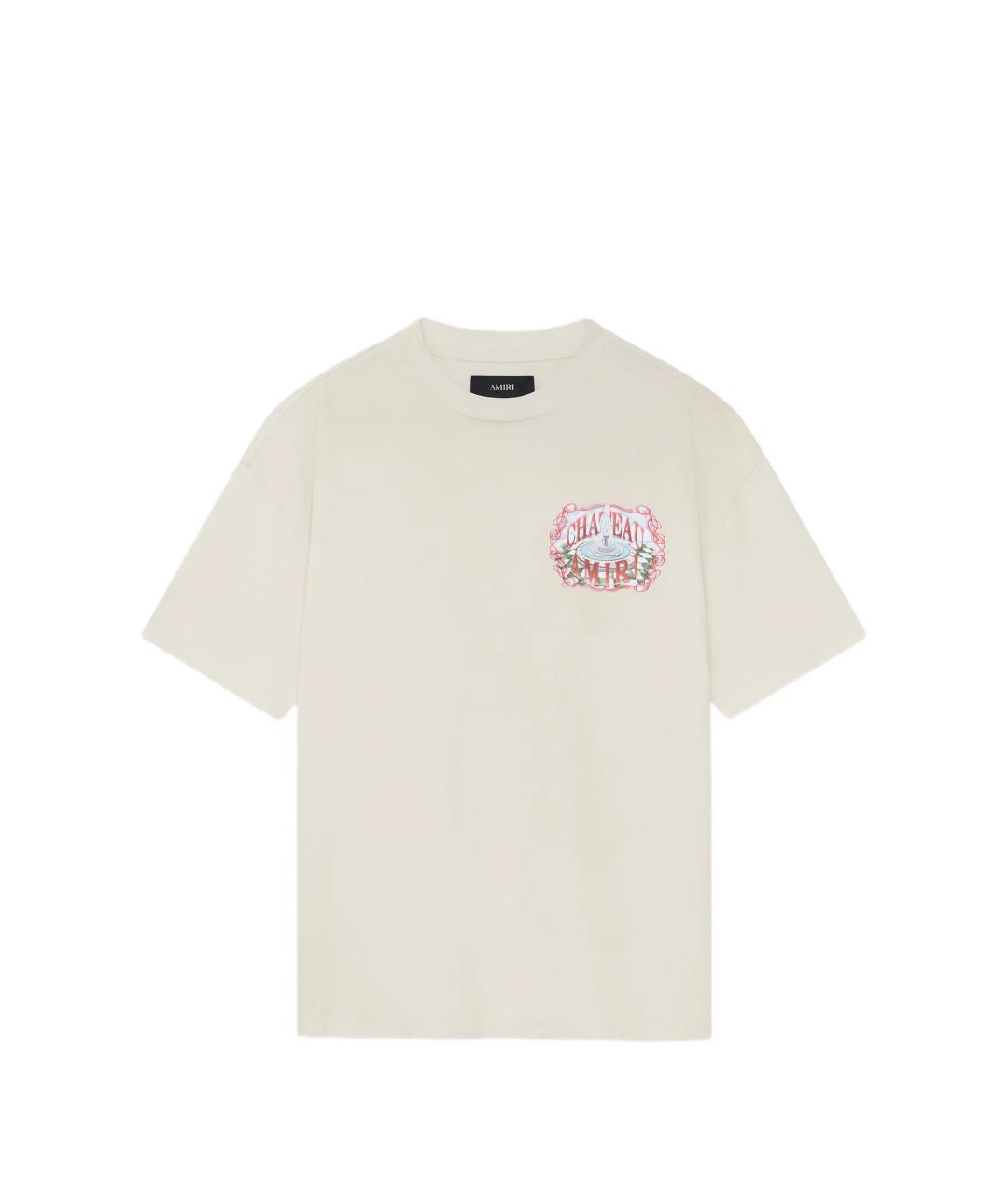 AMIRI Белая хлопковая футболка, фото 1