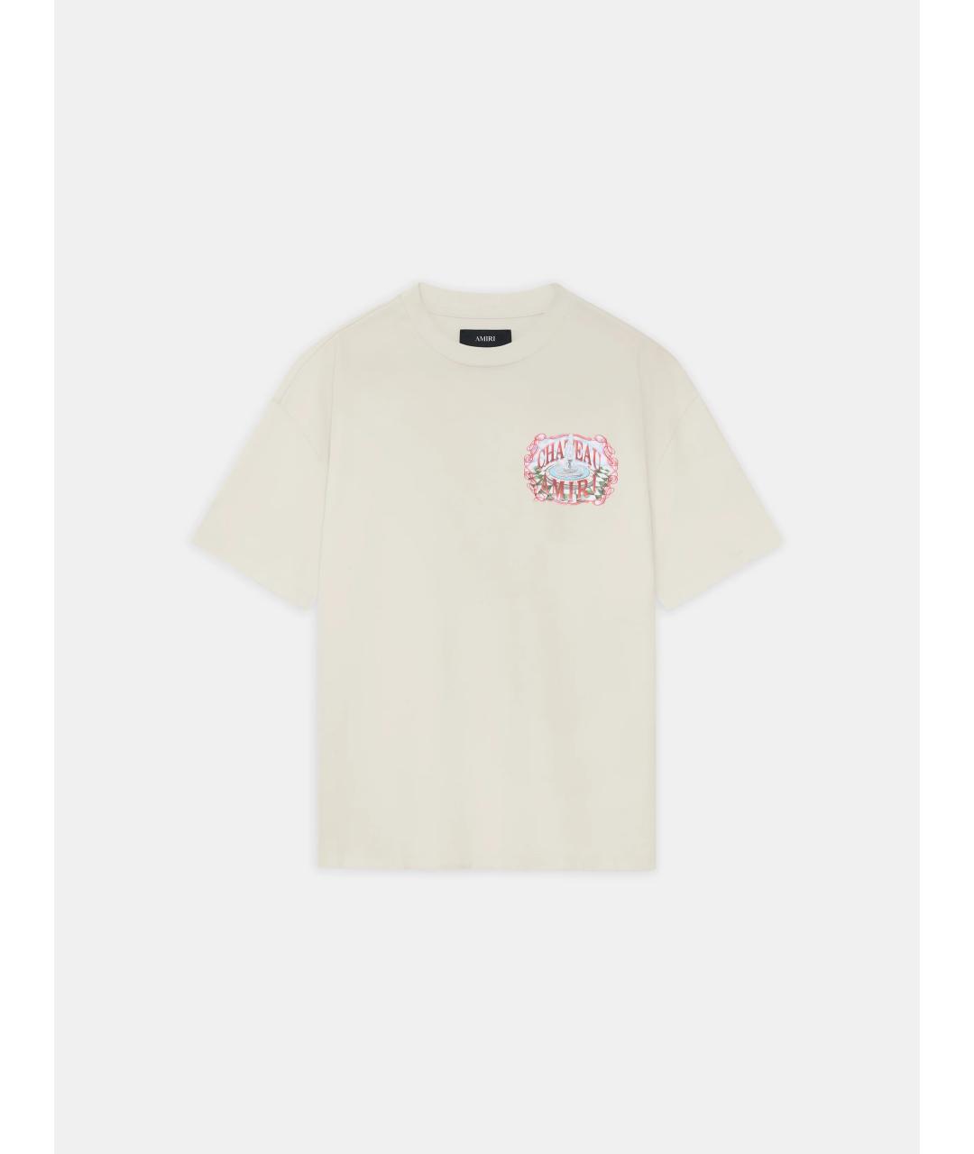 AMIRI Белая хлопковая футболка, фото 3