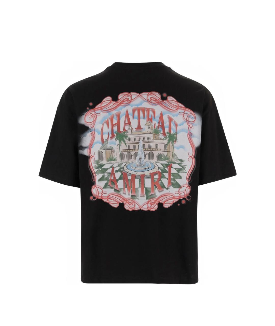AMIRI Черная хлопковая футболка, фото 2