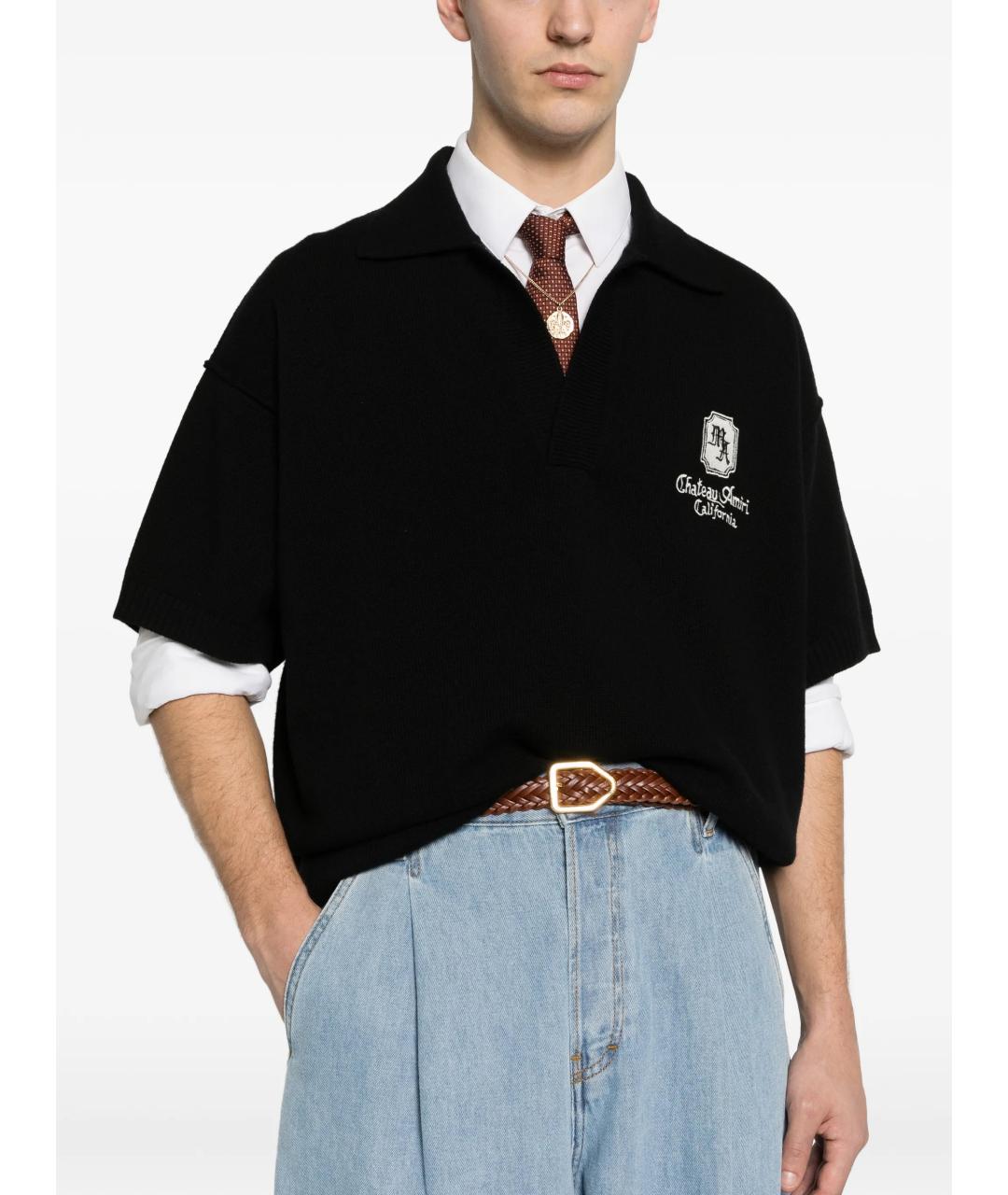 AMIRI Черный шерстяной джемпер / свитер, фото 5