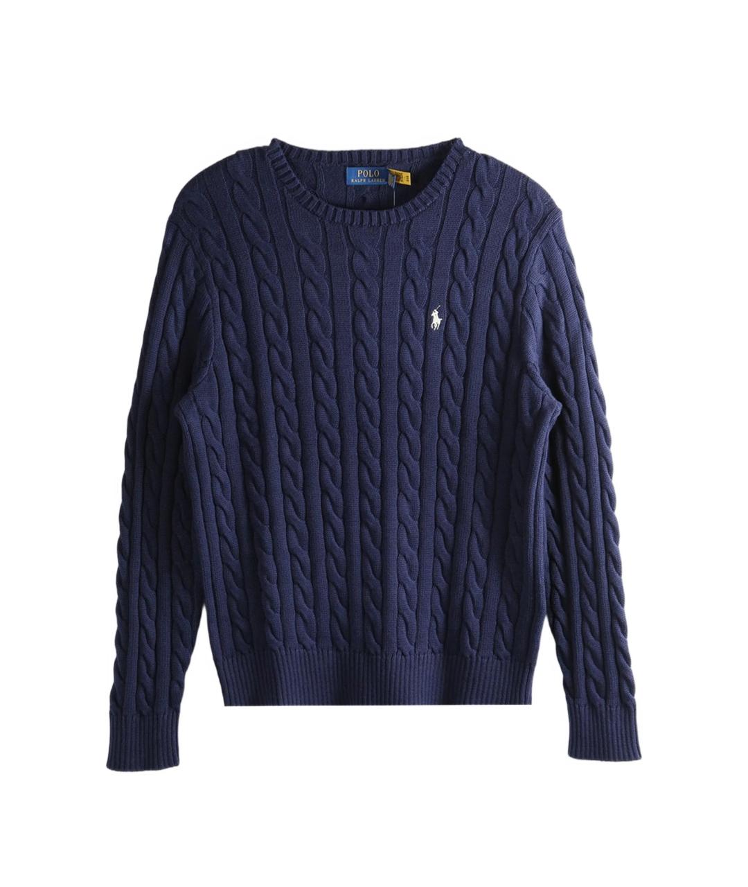 POLO RALPH LAUREN Синий хлопковый джемпер / свитер, фото 1