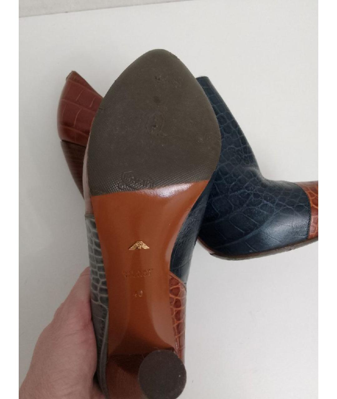 EMPORIO ARMANI Мульти кожаные ботильоны, фото 6