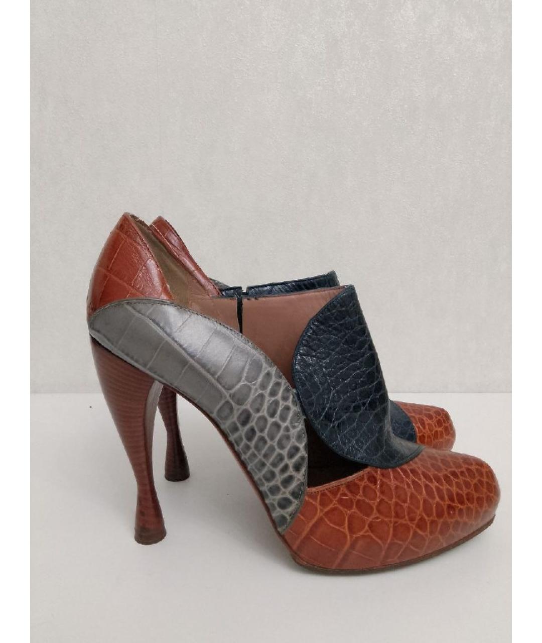 EMPORIO ARMANI Мульти кожаные ботильоны, фото 5