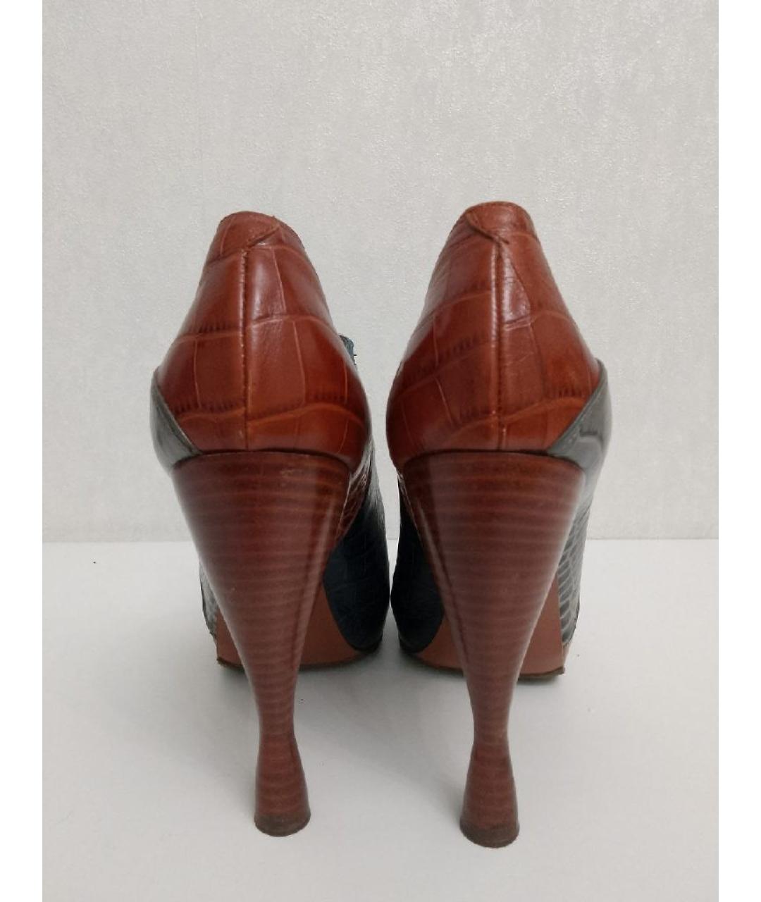 EMPORIO ARMANI Мульти кожаные ботильоны, фото 4