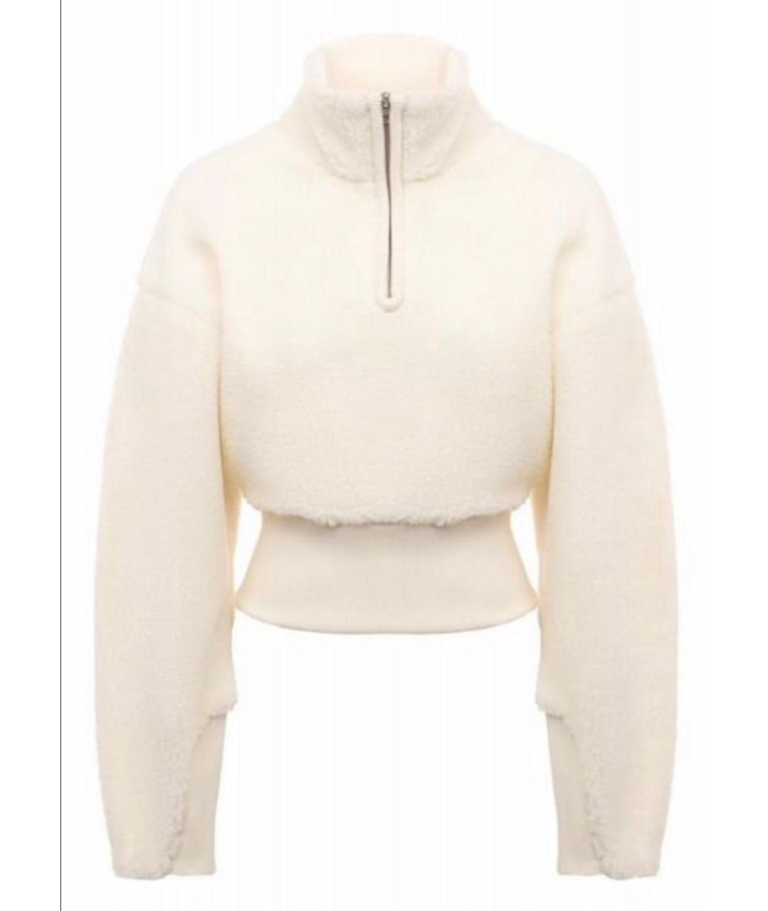 LOW CLASSIC Белый полиэстеровый джемпер / свитер, фото 5