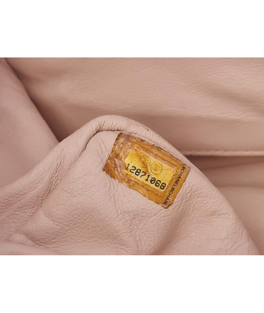 CHANEL Розовая кожаная сумка через плечо, фото 9
