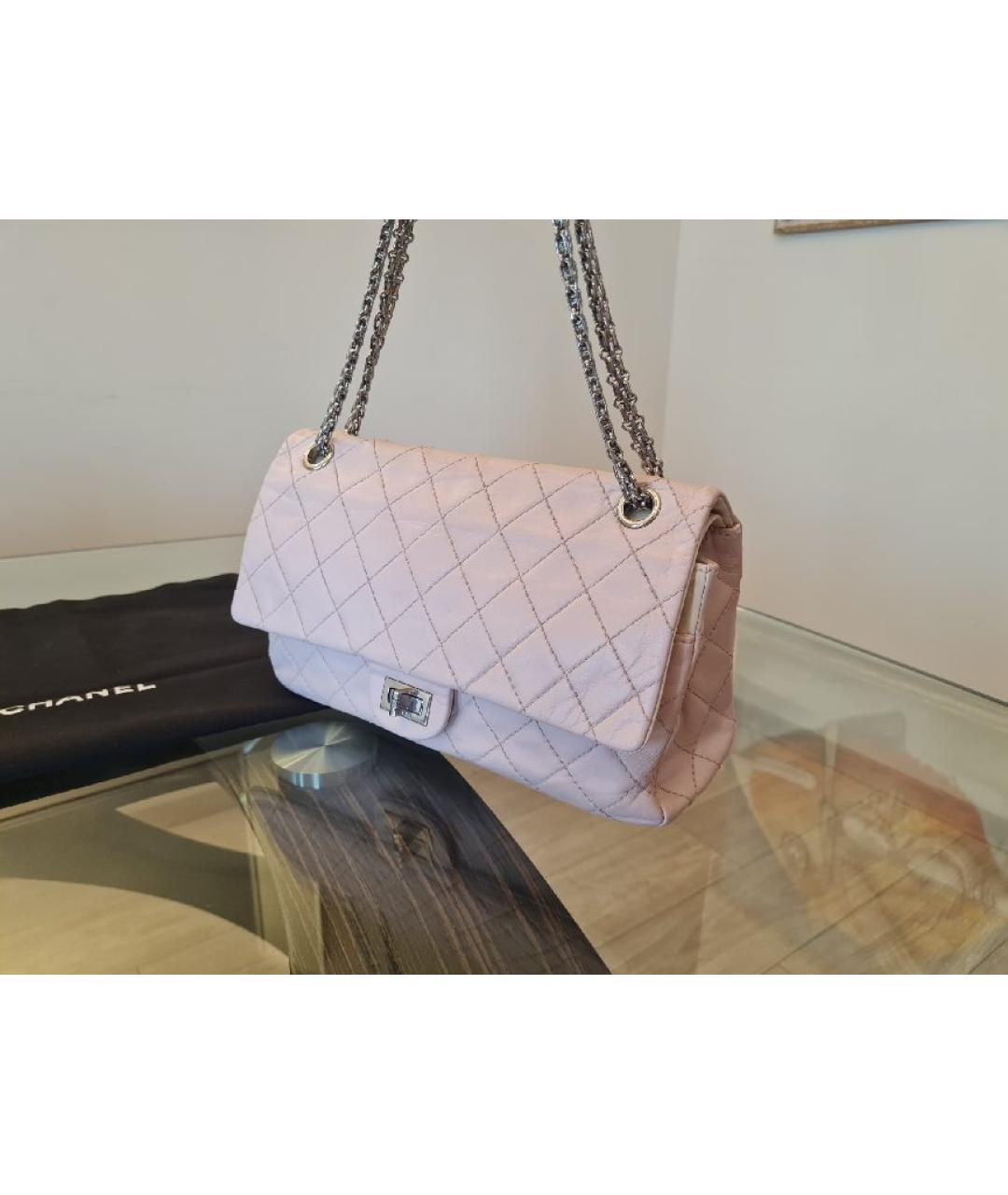 CHANEL Розовая кожаная сумка через плечо, фото 2