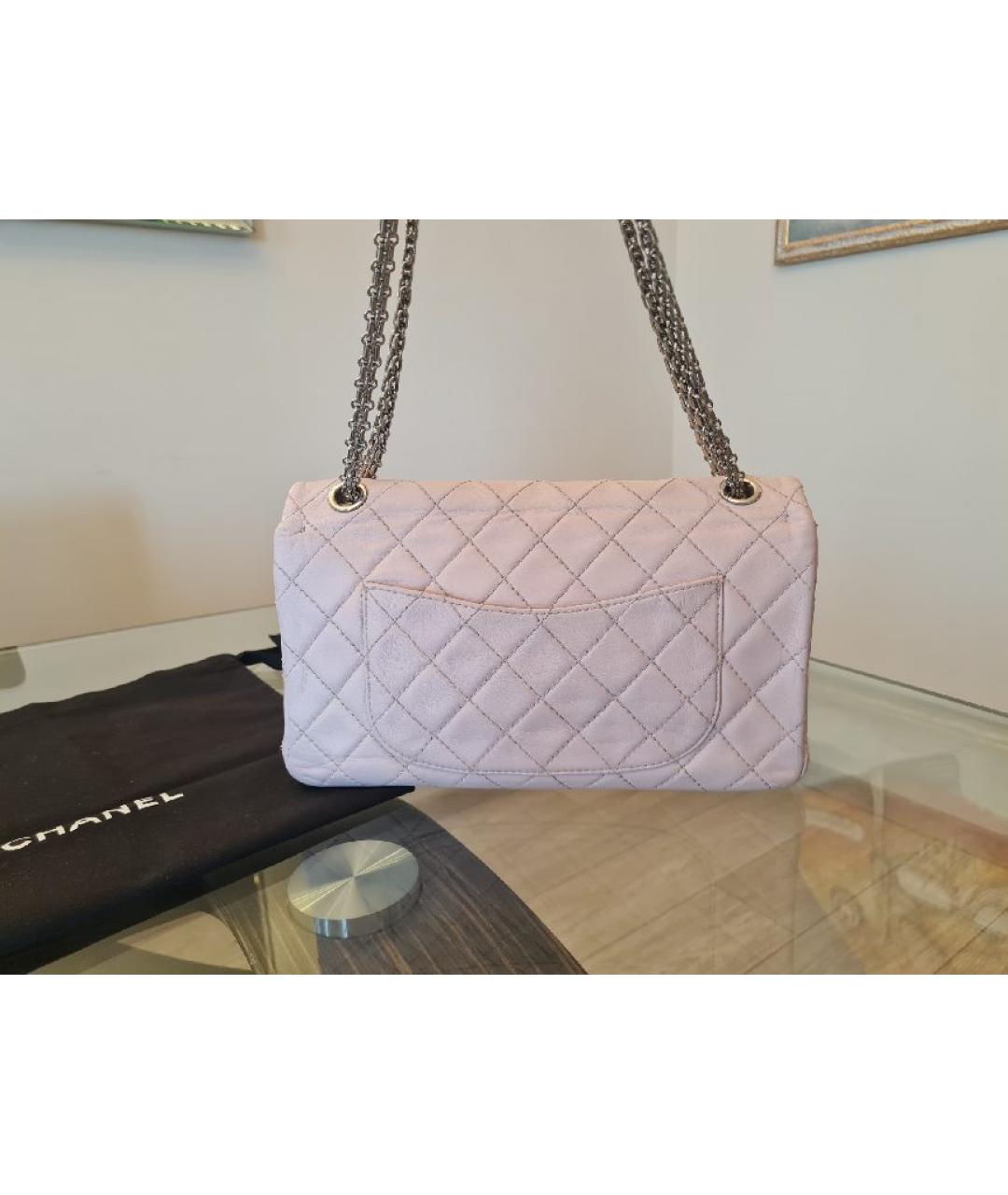 CHANEL Розовая кожаная сумка через плечо, фото 3
