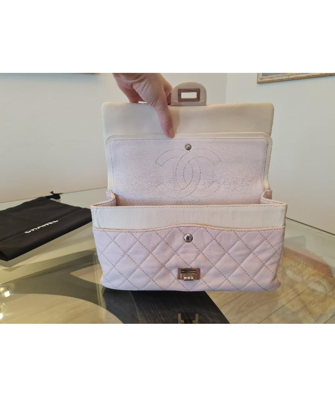 CHANEL Розовая кожаная сумка через плечо, фото 5