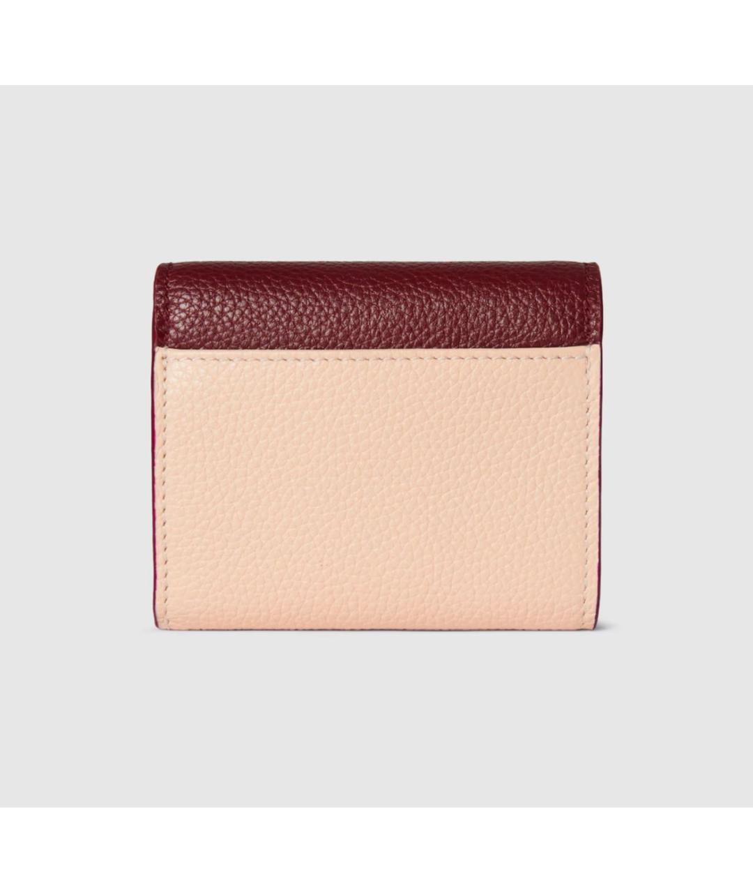 GUCCI Розовый кожаный кошелек, фото 5