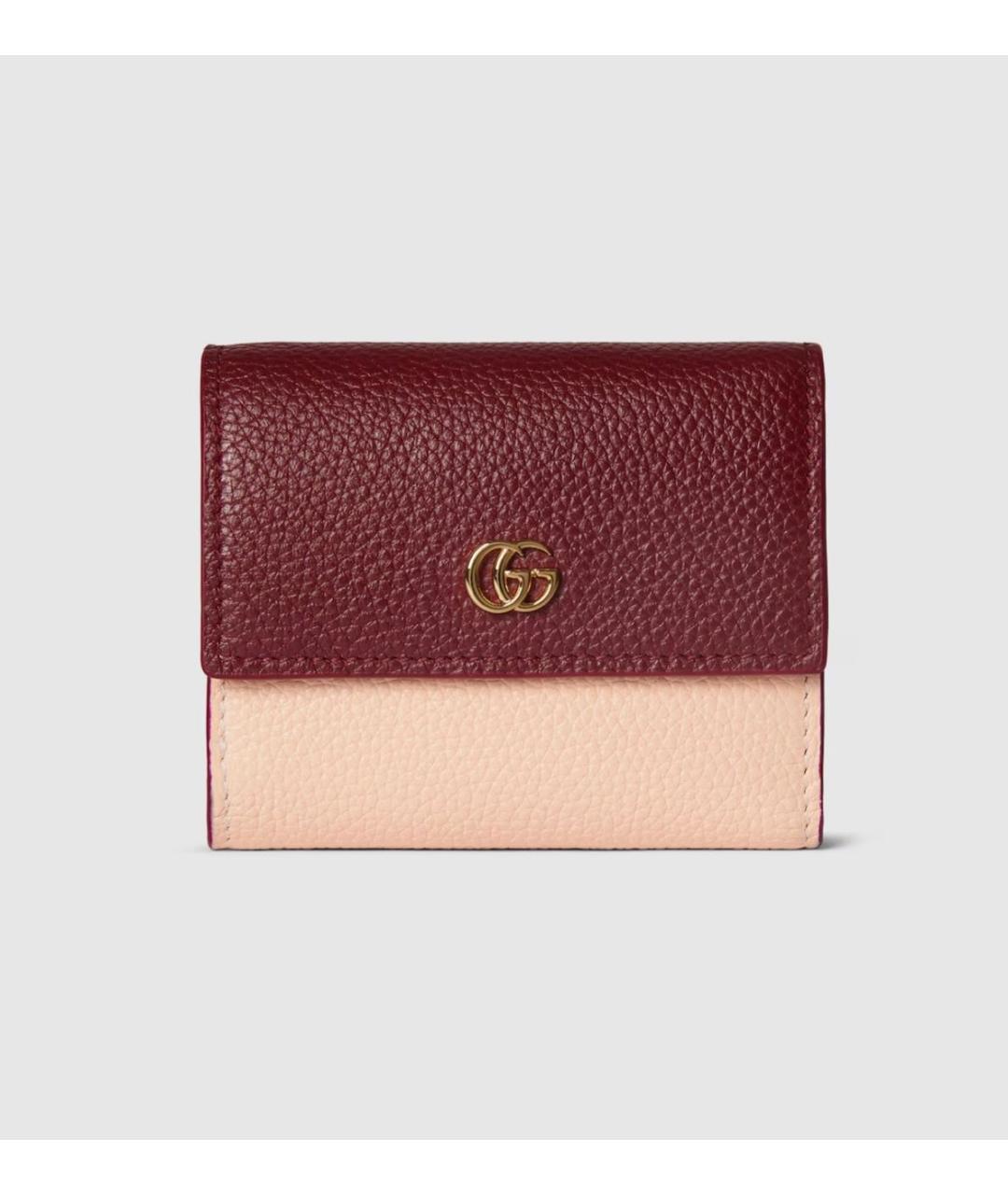 GUCCI Розовый кожаный кошелек, фото 7