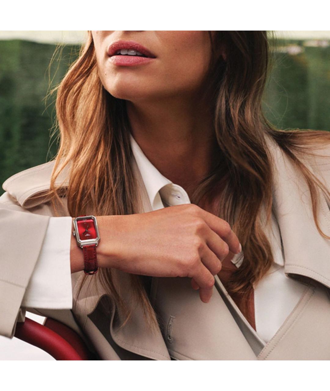 TISSOT Бордовые стальные часы, фото 5