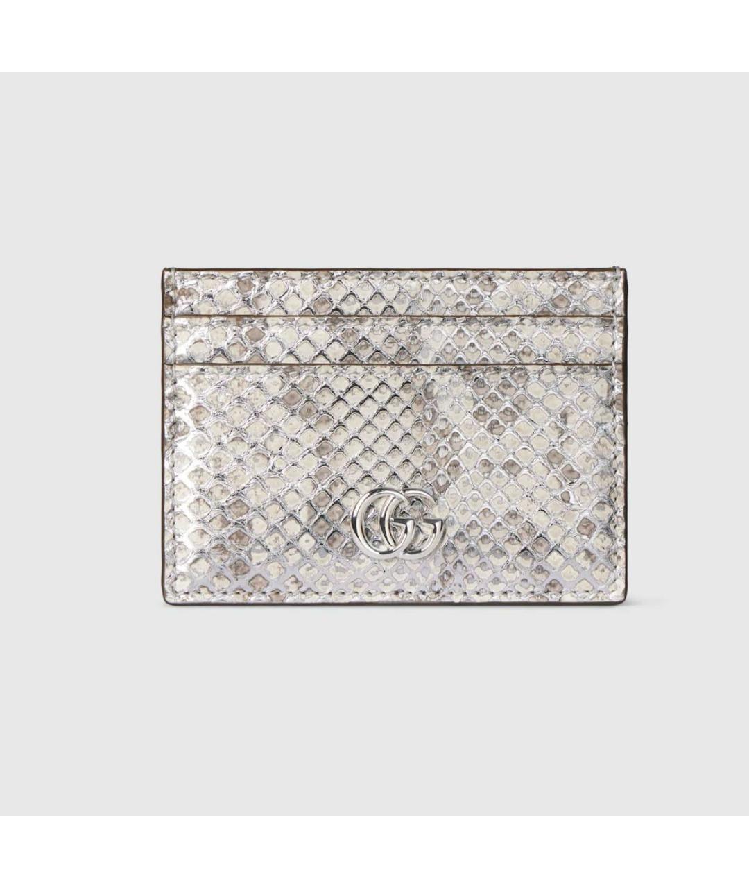 GUCCI Серебрянный кожаный кардхолдер, фото 5