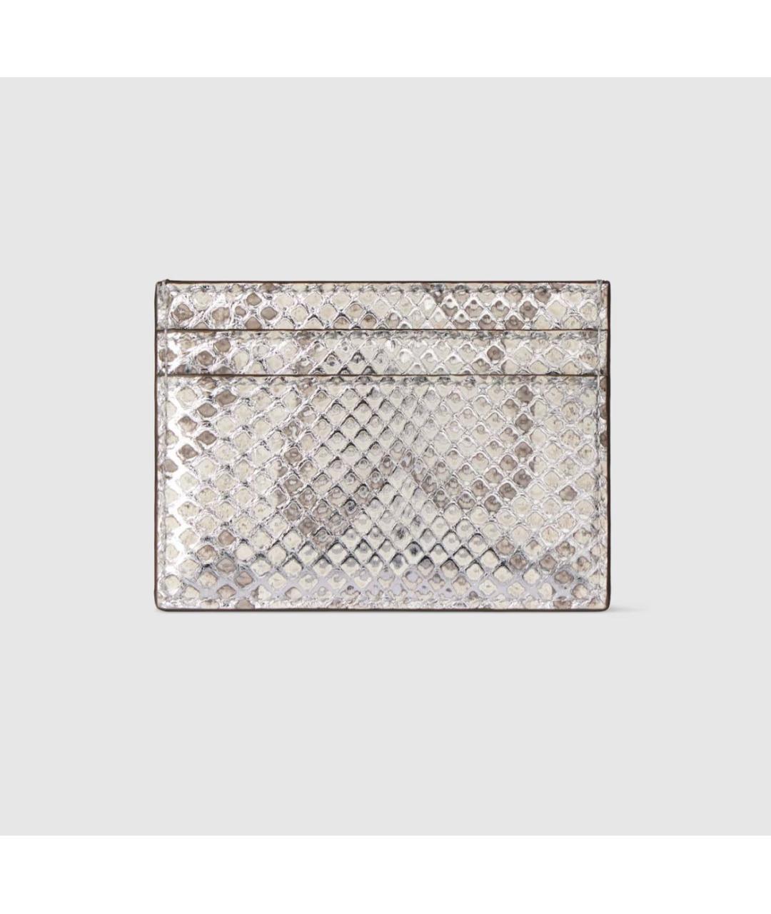 GUCCI Серебрянный кожаный кардхолдер, фото 4